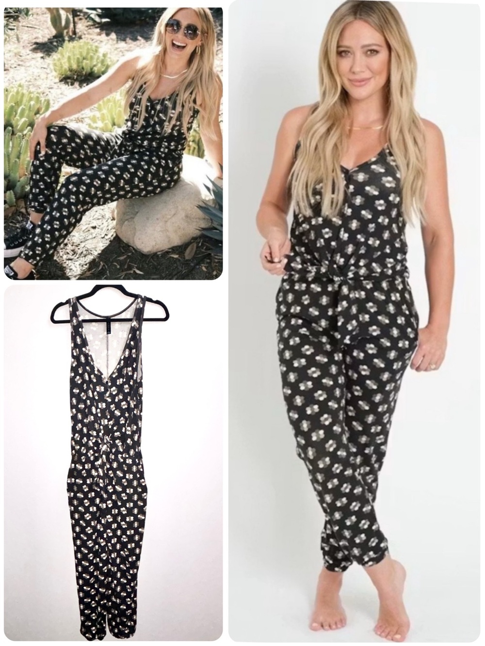 Smash + Tess x Hilary Duff Lauren Romper Jumpsuit in Daisy Dream Size Medium